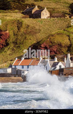 Pennan Village, Écosse Banque D'Images