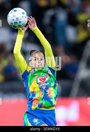 São Paulo, Brésil. 06 juin 2026 - Football - match amical international féminin - Brésil vs Estados Unidos - stade Neo Química Arena, SÃ Banque D'Images