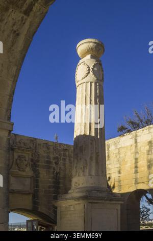 Malte ? La Valette, le Bastion Christophorus dans les jardins inférieurs de Barrakka Banque D'Images