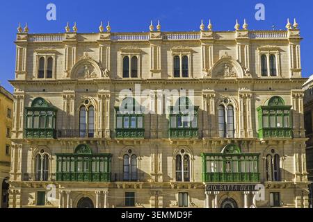 Malte ? Valletta, Gio Batta Delia Banque D'Images