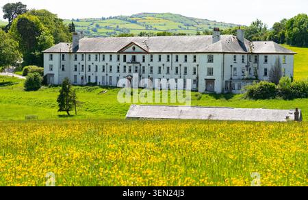 Les anciens quartiers du personnel de l'ancien asile de Denbigh. Ouvert en 1848, photographié ici en mai 2026. Banque D'Images