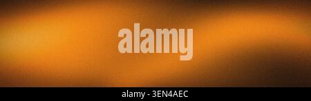 Un large fond granuleux abstrait avec un dégradé flou éclatant de tons orange brûlé, ambre et cuivre profond avec une texture sablonneuse riche pour lui Banque D'Images