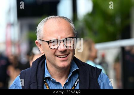 Monaco, Monte Carlo, 7 juin 2026, Stefano Domenicali, formule 1, pendant le jour de la course F1, Copyright Marco Talluto/Alamy Live News Banque D'Images