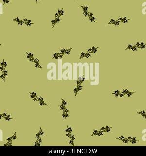 motif sans couture antipasto olive bordure diviseur dessin animé. pâte à tartiner salée, plateau de trempette, vecteur de signe de séparateur de bordure d'olive antipasto culinaire Illustration de Vecteur