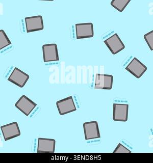 motif maison de surveillance de bébé dessin animé. soins de sécurité, caméra fille, signe de moniteur de bébé maison mignon de lit. illustration vectorielle transparente Illustration de Vecteur