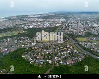 Photographie aérienne de kuGompo prise au-dessus de Bunkers Hill, Eastern Cape, Afrique du Sud Banque D'Images