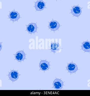 modèle de cellule immunitaire représentant un mécanisme de défense, combattant l'infection, et un composant critique du système de protection du corps, illustrant la santé, Illustration de Vecteur