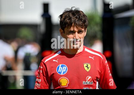 Barcelone, Espagne, 12 juin 2026, Charles Leclerc, Ferrari, pendant les essais libres, Copyright Antonio Spina/Alamy Live News Banque D'Images