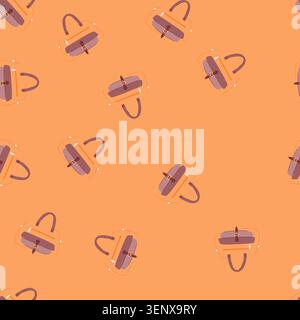 sac de motif porte-documents pour homme dessin animé. valise de gens, jeune mallette de sac de cas pour les hommes signe. illustration vectorielle transparente Illustration de Vecteur