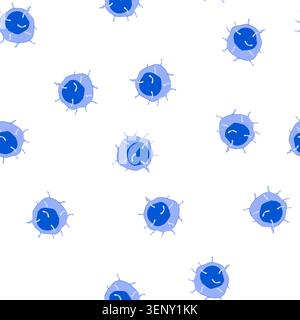 modèle de cellule immunitaire représentant un mécanisme de défense, combattant l'infection, et un composant critique du système de protection du corps, illustrant la santé, Illustration de Vecteur