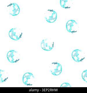 motif éclaté bulle de savon explosion dessin animé. explosion d'eau, séquence de balle, vecteur de signe d'explosion de bulle de savon éclatée d'effet de mousse Illustration de Vecteur
