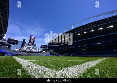 Seattle, États-Unis. 13 juin 2026. Le stade Lumen Field, à Seattle, USA, le samedi 13 juin 2026. Les Red Devils disputeront leur premier match de la Coupe du monde de la FIFA 2026 le lundi 15 juin à Seattle contre l'Égypte. BELGA PHOTO DIRK WAEM crédit : Belga News Agency/Alamy Live News Banque D'Images