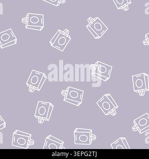 illustration de signe de sac cadeau de motif sans couture de sac cadeau de ligne de sac cadeau de cadeau Illustration de Vecteur