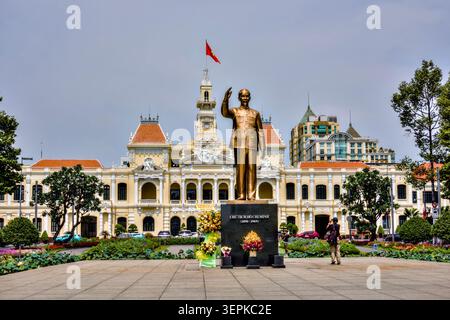 Hotel de ville Building, Ho Chi Minh ville, Vietnam Banque D'Images