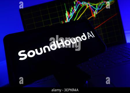 SoundHound ai reconnaissance vocale et fournisseur de technologie d'IA conversationnelle pour les appareils intelligents Banque D'Images