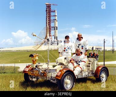 Astronautes de la mission d'atterrissage lunaire Apollo 17, 1972 Banque D'Images