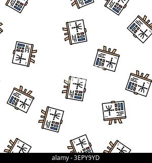 graphiques geek vector motif graphique sans couture illustration du signe geek Illustration de Vecteur