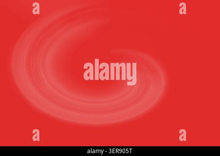 Un fond d'art numérique abstrait avec un motif vortex tourbillonnant rouge vif avec des variations tonales subtiles. Banque D'Images