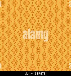 Motif quadrillé géométrique orange rouille Illustration de Vecteur