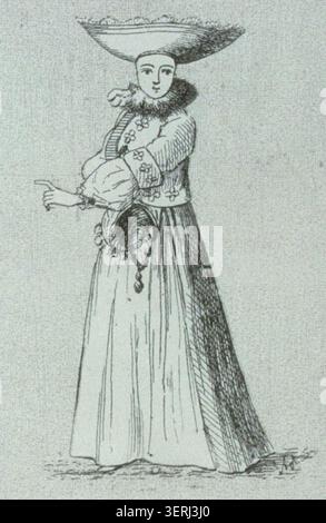 Louis XIV est représenté dans une étude de costumes illustrant la tenue royale du XVIIe siècle dans la documentation de Strasbourg de 1880, reflétant la représentation historique des traditions vestimentaires de la monarchie française Banque D'Images