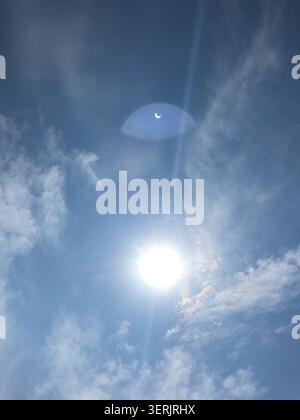 Éclipse solaire totale Banque D'Images