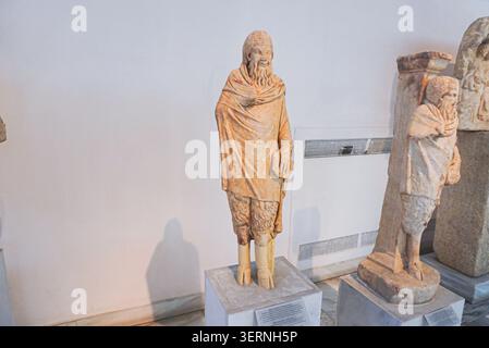 Athènes, Grèce, 30 août 2019 statue de Dieu Pan au Musée archéologique national d'Athènes Banque D'Images