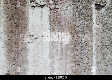 Fond de mur de béton avec l'apparence tachée et usée Banque D'Images