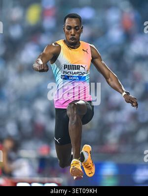 Doha. 19 juin 2026. Pedro Pichardo, portugais, participe à la finale du Triple saut masculin à la World Athletics Diamond League 2026 à Doha, Qatar, le 19 juin 2026. Crédit : Nikku/Xinhua/Alamy Live News Banque D'Images