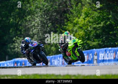 21 MORBIDELLI Franco (ita), Pertamina Enduro VR46 Racing Team, Ducati Desmosedici GP25, action lors du Grand Prix MotoGP Monster Energy de Tchéquie 2026, à Brno, du 19 au 21 juin, en République tchèque - photo Studio Milagro / DPPI Banque D'Images