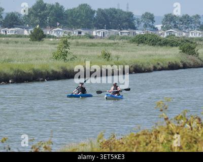 Sheerness, Kent, Royaume-Uni. 21 juin 2026. Météo Royaume-Uni : matin chaud ensoleillé à Sheerness, Kent. Crédit : James Bell/Alamy Live News Banque D'Images