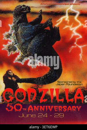 2004 projection du 50e anniversaire de Godzilla prévue du 24 au 29 juin. L'événement a été présenté par la Cinémathèque américaine de Los Angeles, EN CALIFORNIE, et parrainé par la Japan Foundation. Banque D'Images