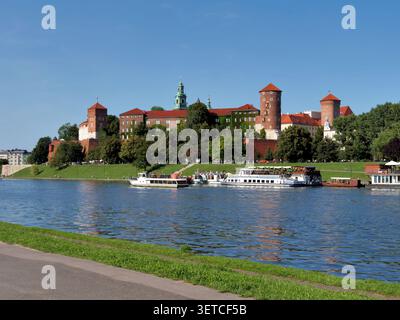 Château royal de Wawel à Kraków, Pologne Banque D'Images
