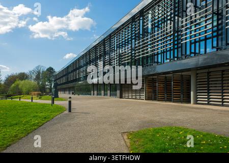 Le bâtiment du Centre de connectivité numérique et d'innovation (DCIC), Université de l'Ouest de l'Écosse, campus Ayr. Ayr, Ayrshire, Écosse, Royaume-Uni Banque D'Images