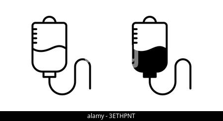 Jeu d'icônes de perfusion. Vecteur EPS 10. Illustration de Vecteur