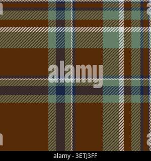Fond de tissu à carreaux de laine, motif sans couture de texture d'élégance. Fabrication vecteur de tartan textile check dans la palette de couleurs orange et pastel. Illustration de Vecteur