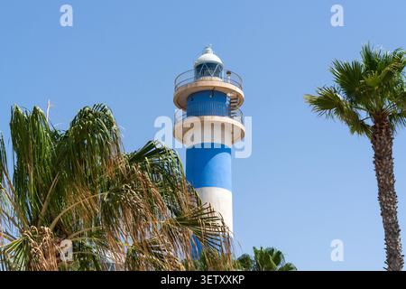 Phare, Nerja, Andalousie, Espagne Banque D'Images