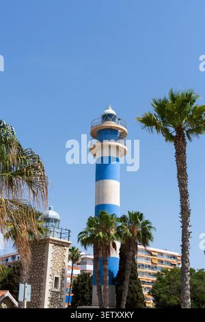 Phare, Nerja, Andalousie, Espagne Banque D'Images