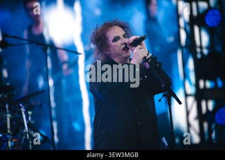 The Cure en concert au Blackweir Live, Cardiff, 24 juin 2026 Banque D'Images