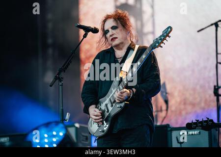 The Cure en concert au Blackweir Live, Cardiff, 24 juin 2026 Banque D'Images