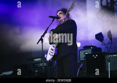 The Cure en concert au Blackweir Live, Cardiff, 24 juin 2026 Banque D'Images