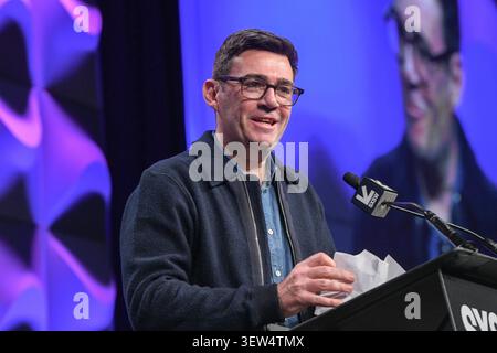 Manchester, Royaume-Uni le maire Andy Burnham présente un nouvel ordre à South by Southwest, Austin, Texas, le 15 mars 2023. (Photo de John Anderson) Banque D'Images