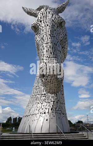 Les sculptures Kelpies Horse Head à Falkirk en Écosse Banque D'Images