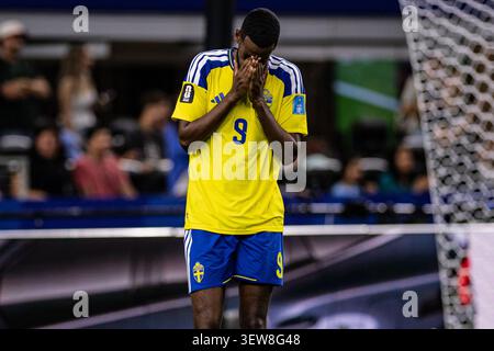 Arlington, États-Unis. 25 juin 2026. Alexander Isak de Suède lors du match du Groupe F de la Coupe du monde de la FIFA 2026 opposant le Japon et la Suède au Dallas Stadium à Arlington, Texas, États-Unis, le 25 juin 2026. (Photo de Riquelve Nata/Sports Press photo) crédit : SPP Sport Press photo. /Alamy Live News Banque D'Images