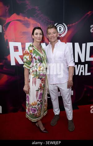 Ben & Ann Shephard assistent à la première de l'histoire d'Hannah au 34e festival Raindance Banque D'Images