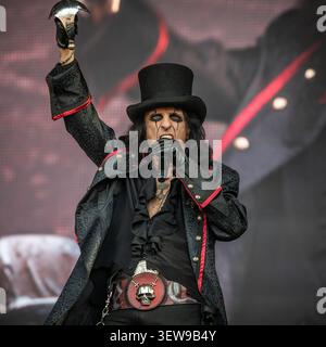 Oslo, Norvège, 25 juin 2026, Alice Cooper se produit au festival tons of Rock, Anne-Marie Forker/Alamy Live News Banque D'Images