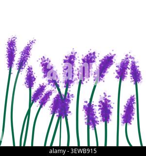 Fond botanique abstrait moderne avec motif de feuilles diagonales en cascade. Motif organique avec feuillage vert superposé dans plusieurs nuances. Banque D'Images
