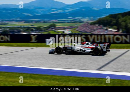 Spielberg, Austria. 26th June, 2026. 6/26/2026 - (87) Oliver Bearman (GBR) - TGR Haas F1 Team during the Practice 1 of Formula 1 Rolex Austrian Grand Prix 2026 at Red Bull Ring in Spielberg, Austria. Round 10 of the 2026 FIA Formula One World Championship, held June 26-28, 2026. The Red Bull Ring in Spielberg, set amid the scenic hills of Styria, is one of the shorter circuits on the calendar yet delivers intense wheel-to-wheel racing. (Photo by Alessio De Marco/Sipa USA) Credit: Sipa USA/Alamy Live News Banque D'Images