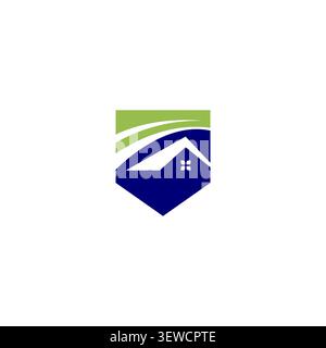 Modèle de vecteur de conception de logo de maison, vecteur d'inspiration de logo immobilier Illustration de Vecteur