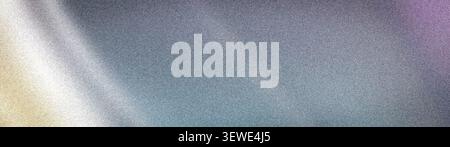 Élégant fond dégradé abstrait 4K en argent, bleu clair et lavande, avec un faisceau lumineux subtil et une texture granuleuse tendance pour l'art numérique Banque D'Images