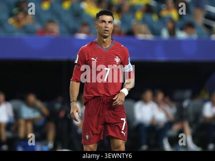 Miami, États-Unis d'Amérique. 27 juin 2026. FLORIDE, ÉTATS-UNIS D'AMÉRIQUE, juin 27 : Cristiano Ronaldo de l'équipe nationale portugaise lors du match de la Coupe du monde de la FIFA 2026 dans le groupe K entre Colombie - Portugal au Miami Stadium, Miami, Floride, le 27 juin. (Photo de DC photo/Crystal Pix) crédit : SPP Sport Press photo. /Alamy Live News Banque D'Images